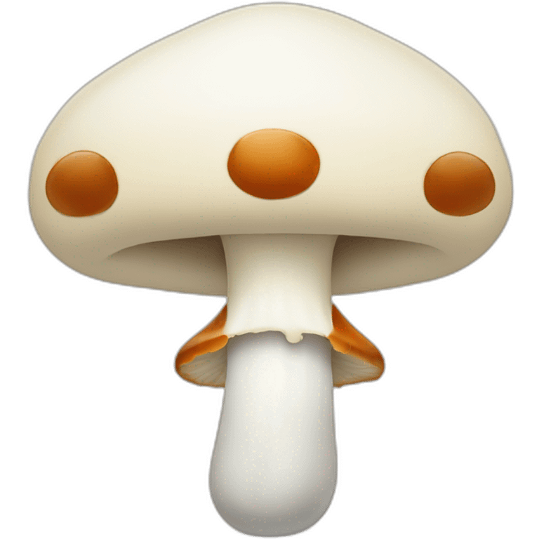 Mushroom smile emoji