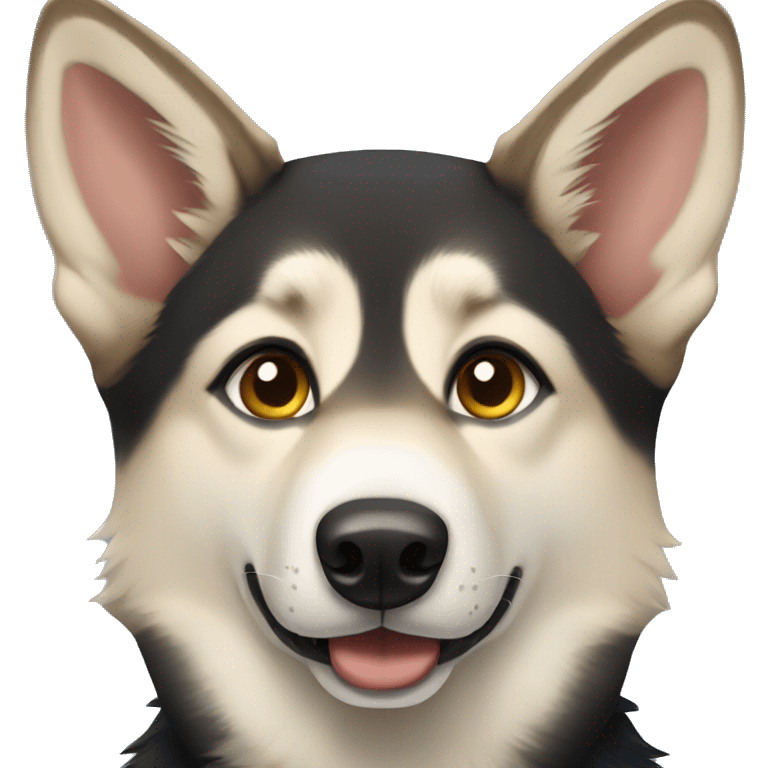 Husky German shepherd emoji