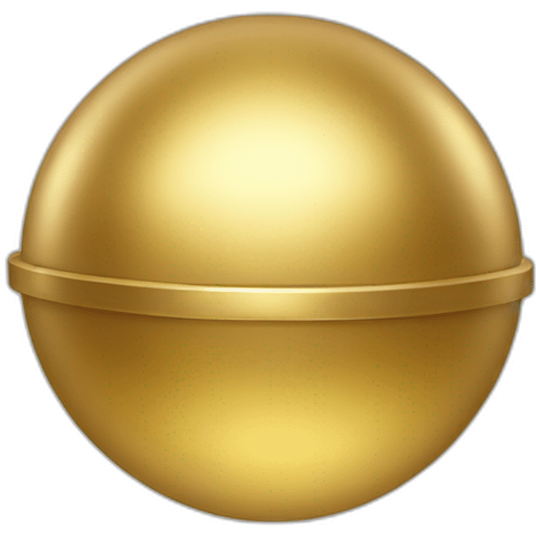 Gold sphere emoji