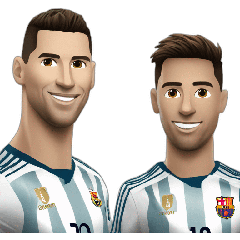 ronaldo and messi emoji