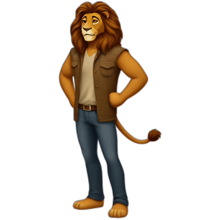 Mufasa full body emoji