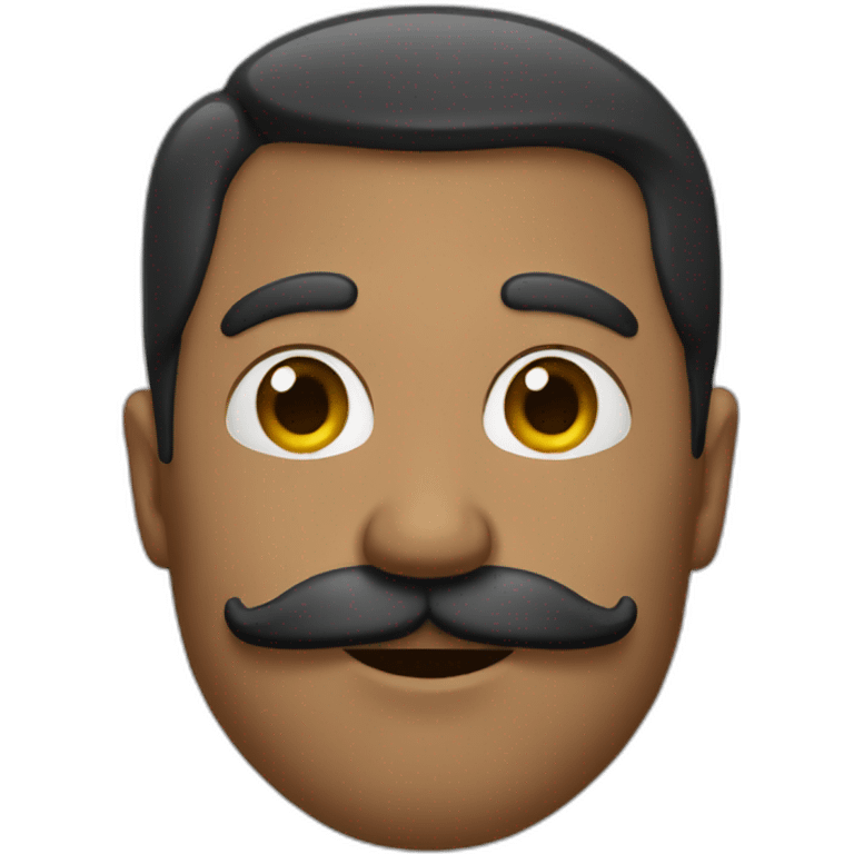 Homme a petite moustache emoji