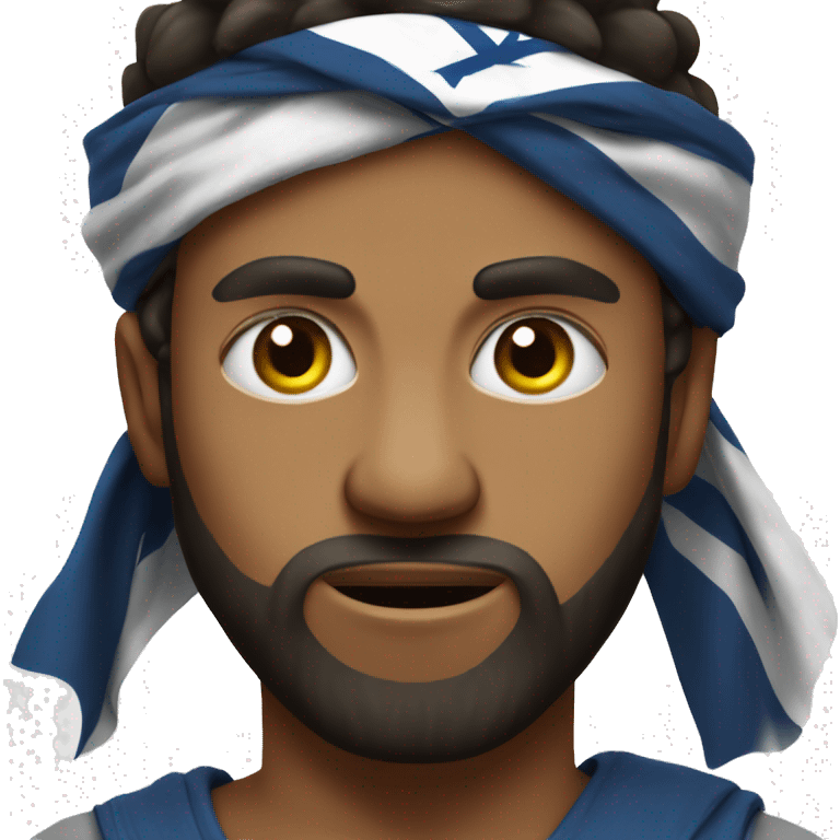 young angry israelite man with bandana emoji