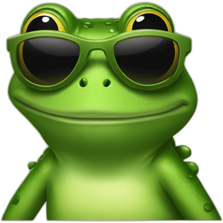 Pepethefrogwithsunglasses emoji