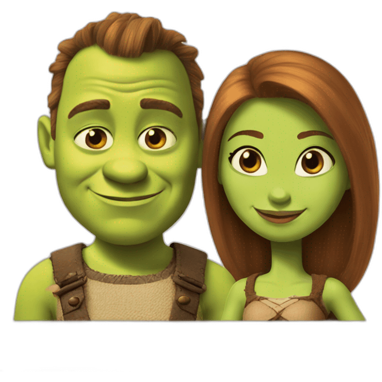 Shrek and Fiona custom emoji