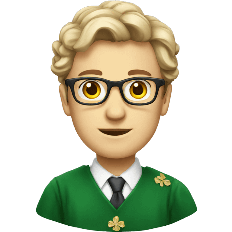 educated ireland person emoji