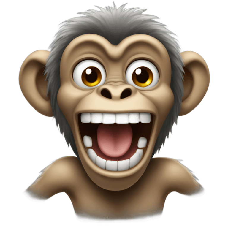 monkey going crazy emoji