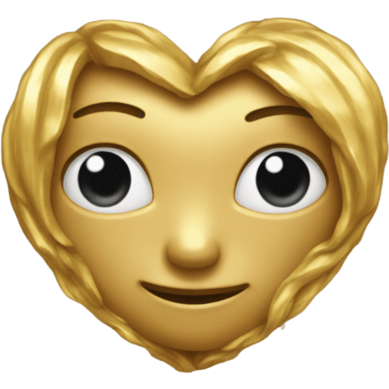 Golden heart emoji