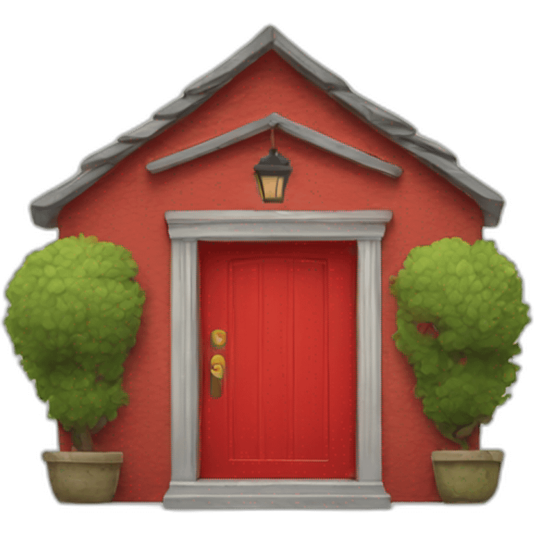 Red door emoji