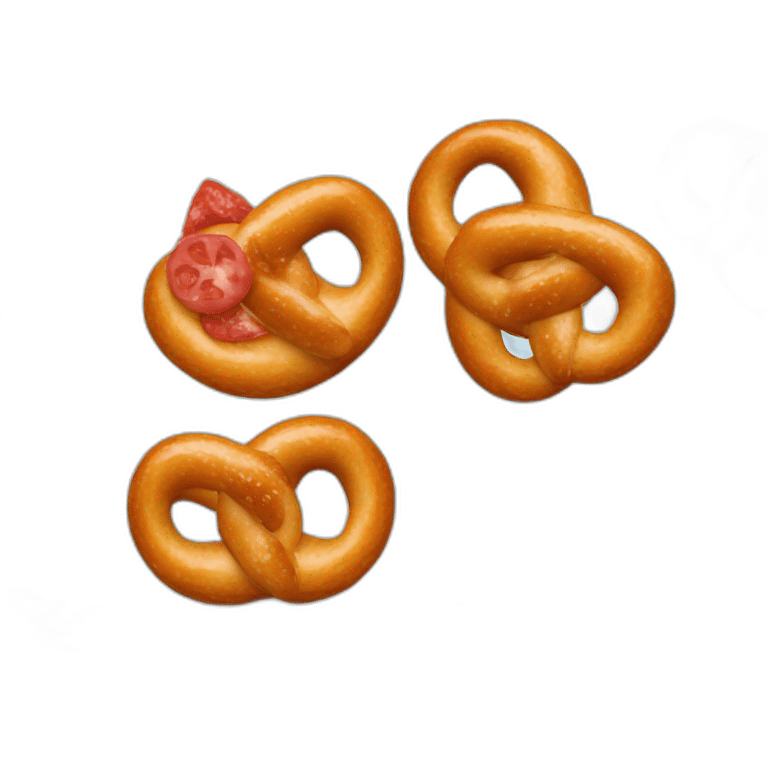 pretzel with pepperoni emoji