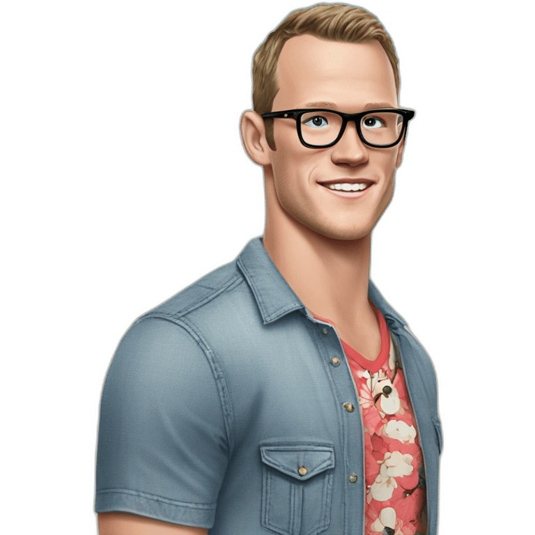 Jonathan Toews wearing glasses as beach bum emoji