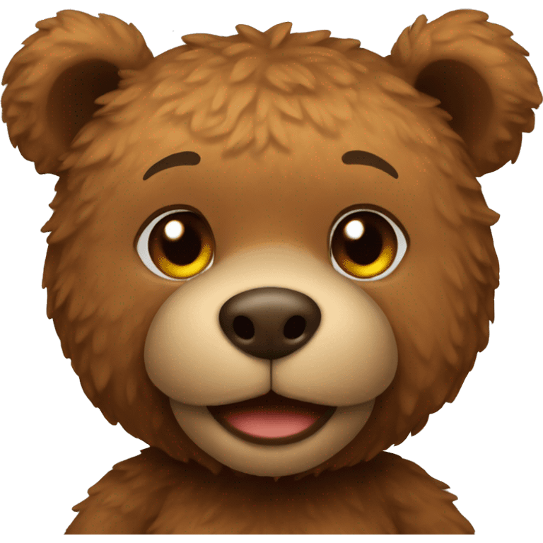 brown teddy bear emoji