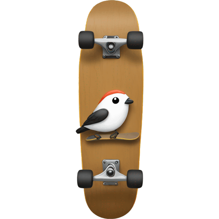 A birdhouse skateboard  emoji