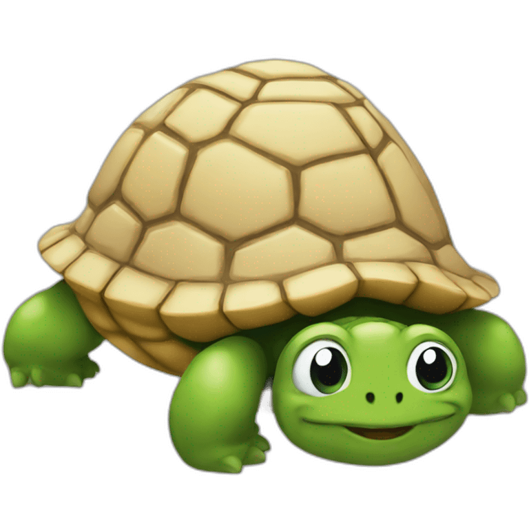 Chat sur tortue emoji