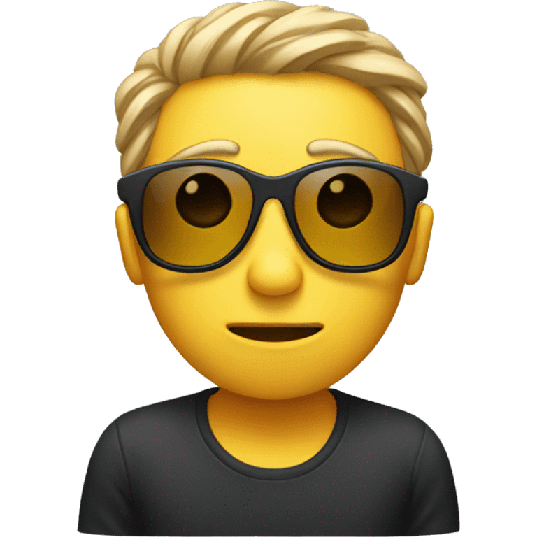 unsure emoji with sunglasses emoji