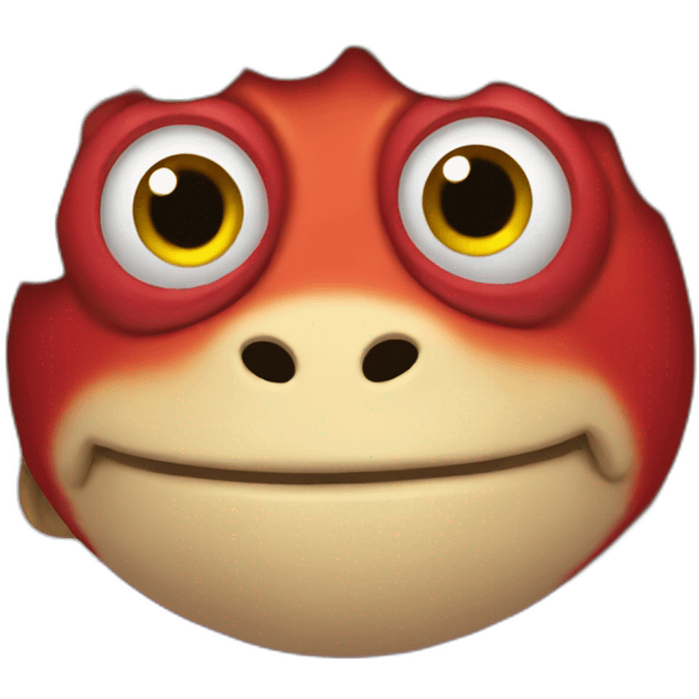 Red frog emoji