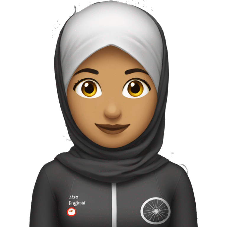 Hijabi-cyclist emoji