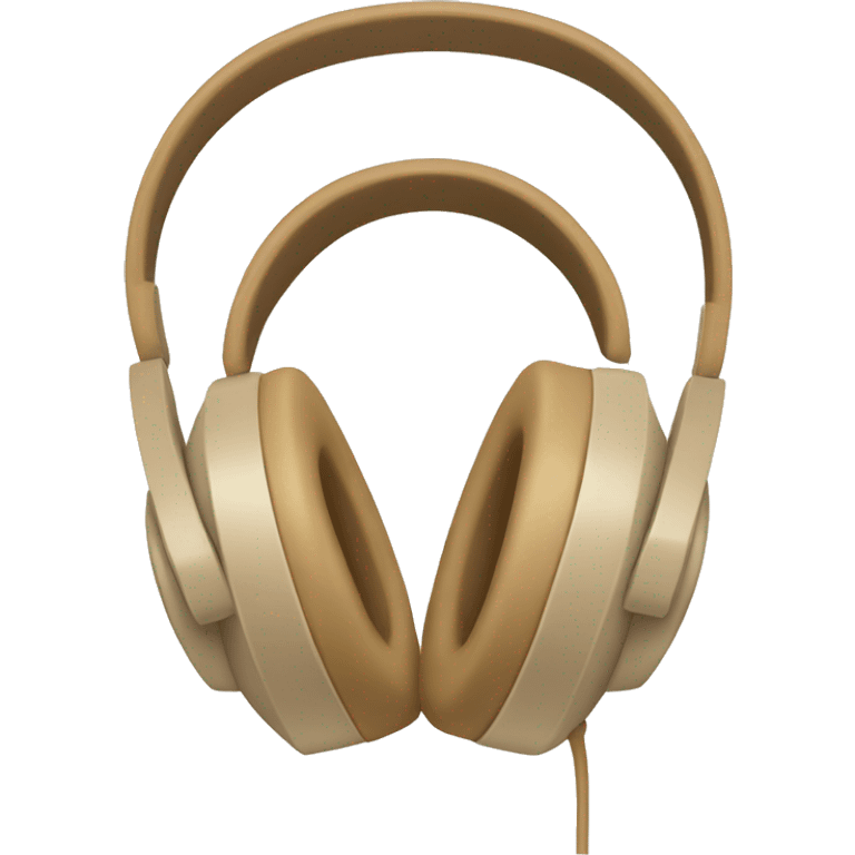 beige headphones emoji