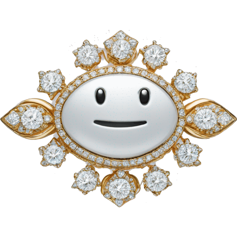 brooch set with diamonds emoji