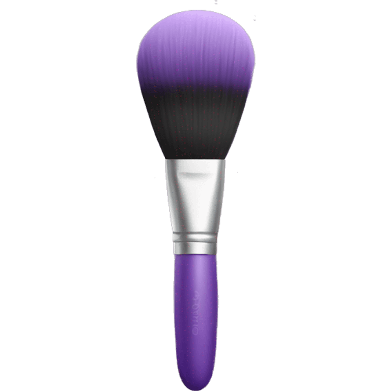 Purple makeup brush emoji