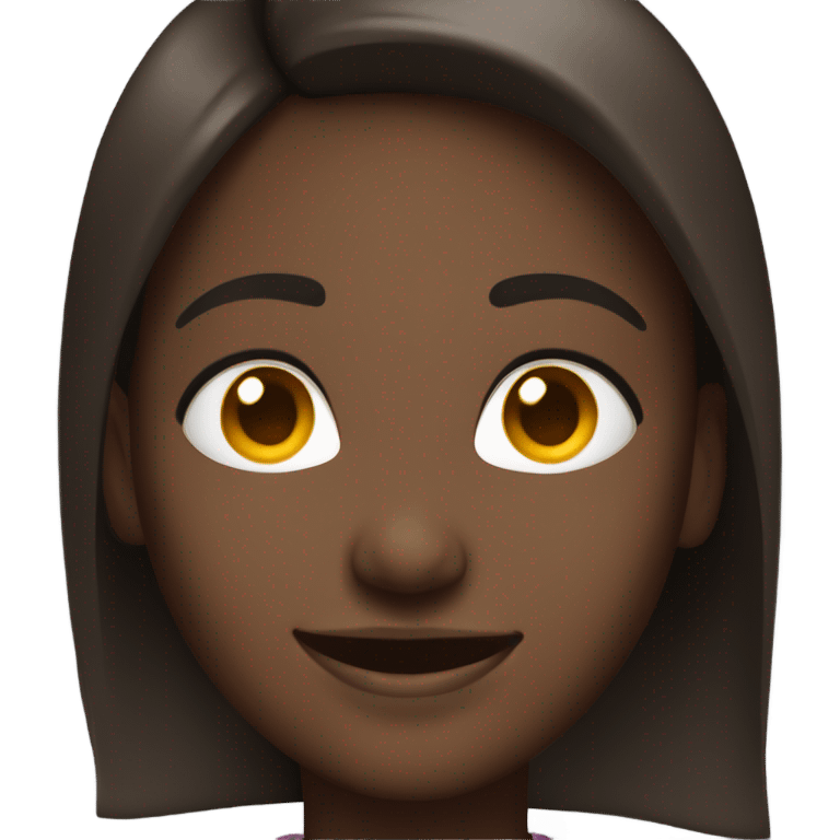 smiling dark-skinned female portrait emoji