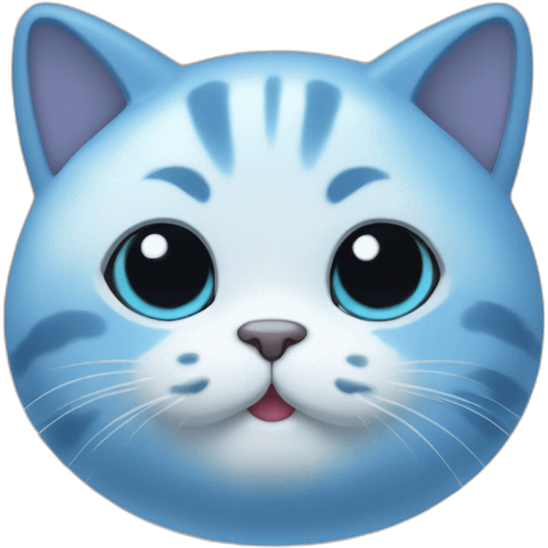 blue mochi cat emoji