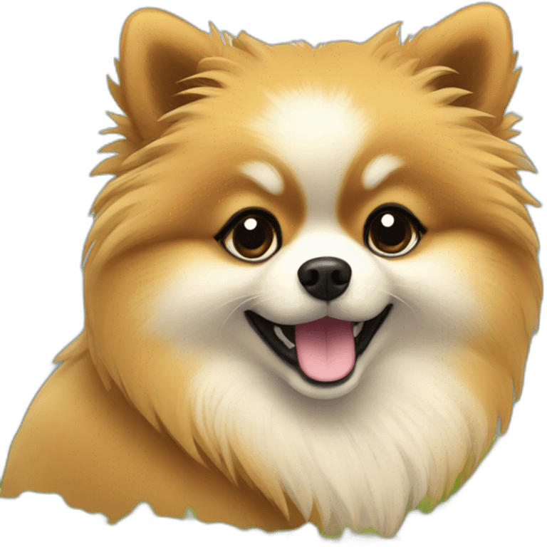 hug Pomeranian emoji