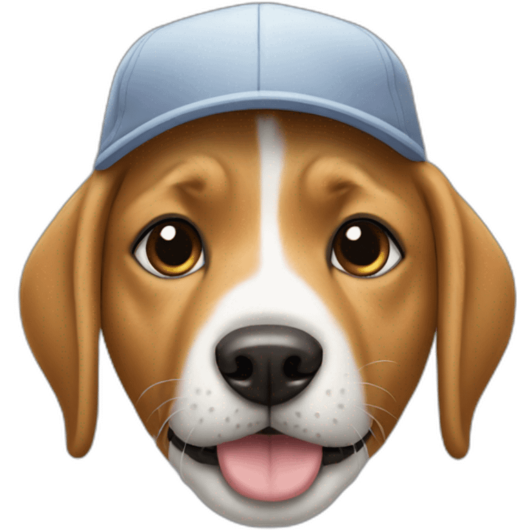 Dog with a cap emoji