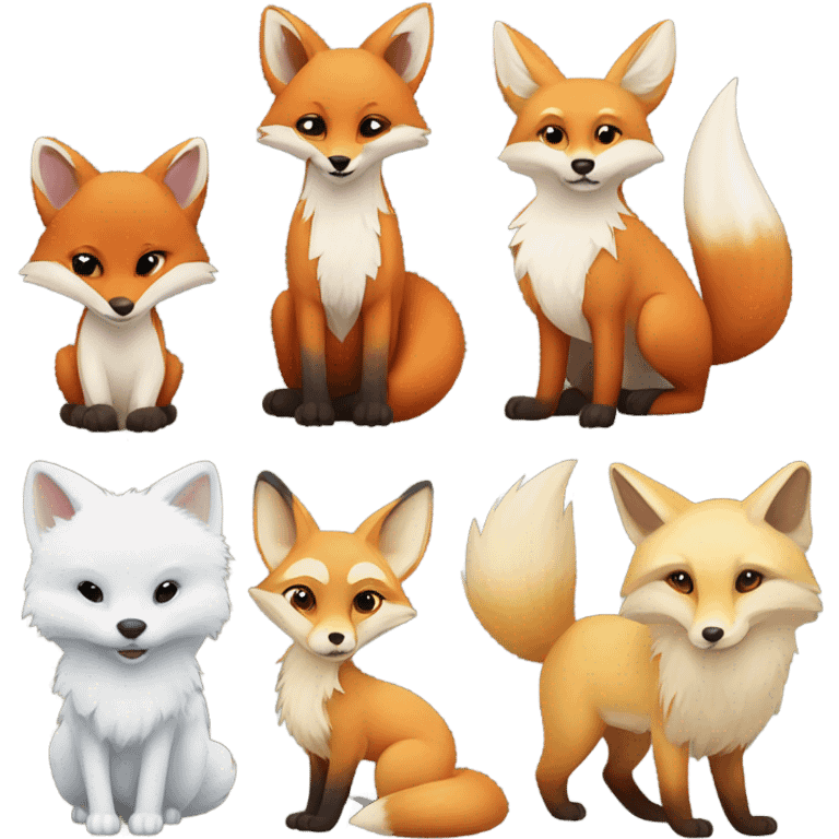 Foxes emoji