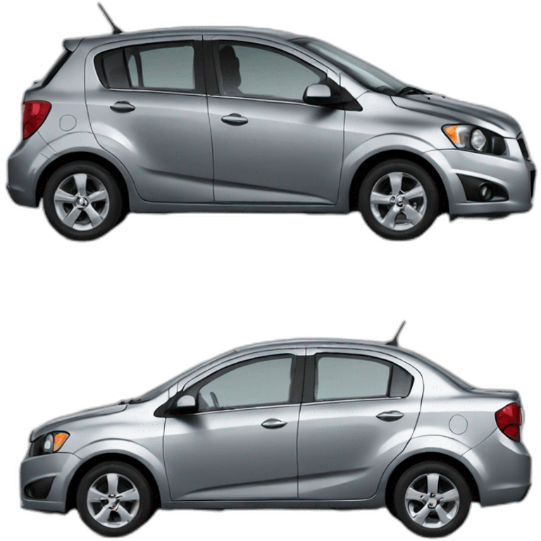 Black Chevrolet Aveo 2015 emoji