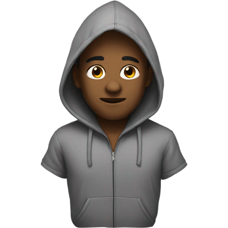 Me with hoodie emoji