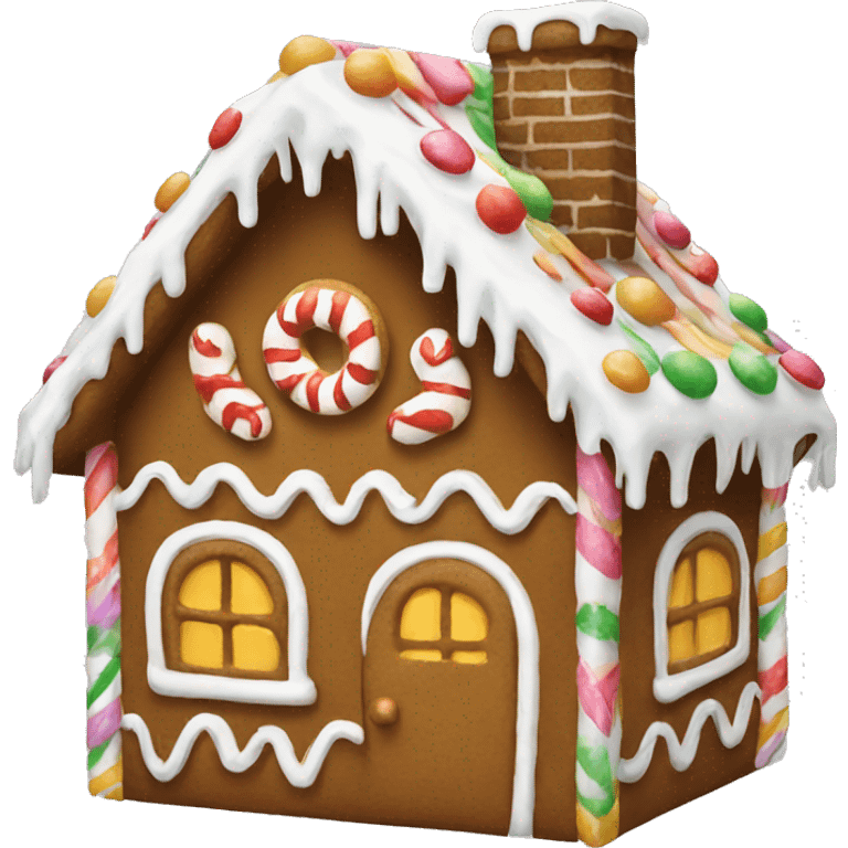 gingerbread house emoji