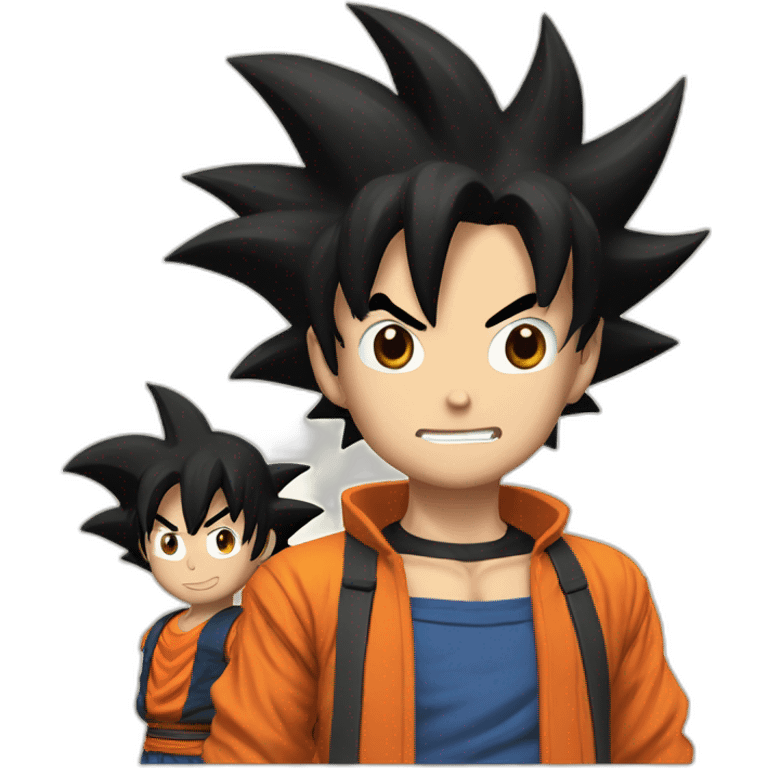 Rufy and Goku emoji