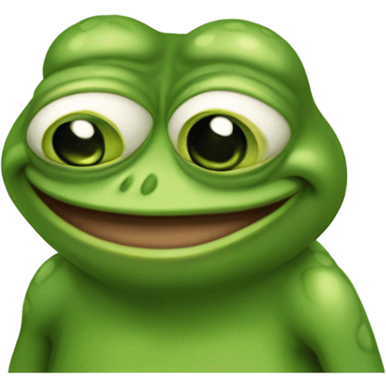 Pepe the frog from the meme emoji