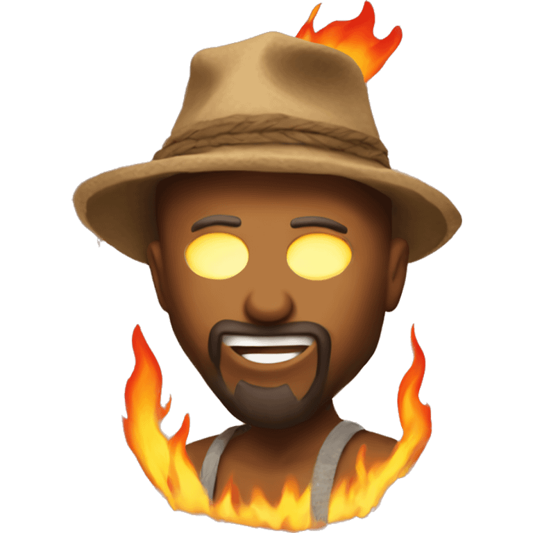 Burning man emoji