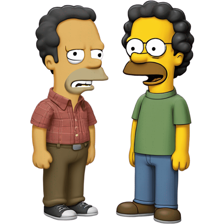 homer simpson and ned flanders combined emoji