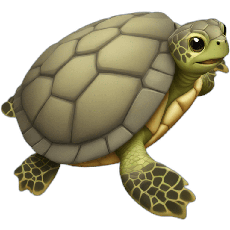 Une tortue qui fait de la natation emoji