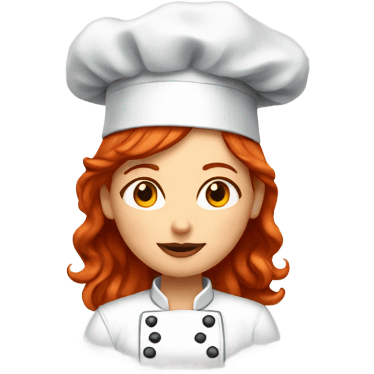  red headed female chef giving a chef's kiss emoji