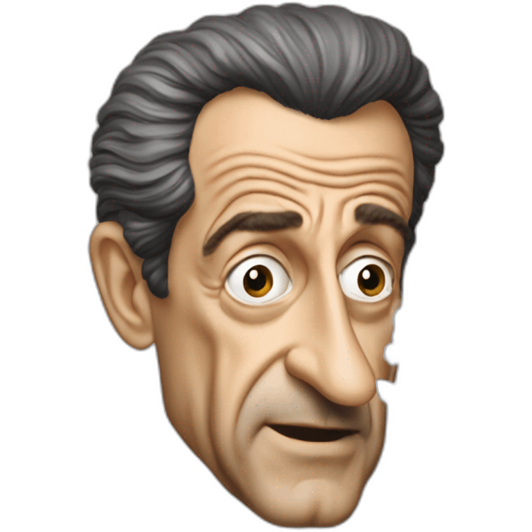 Sarkozy sniffant une poudre blanche emoji