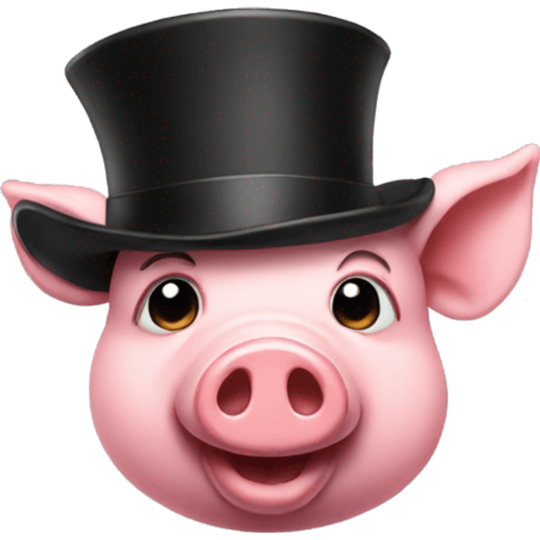 PIG TOPHAT emoji