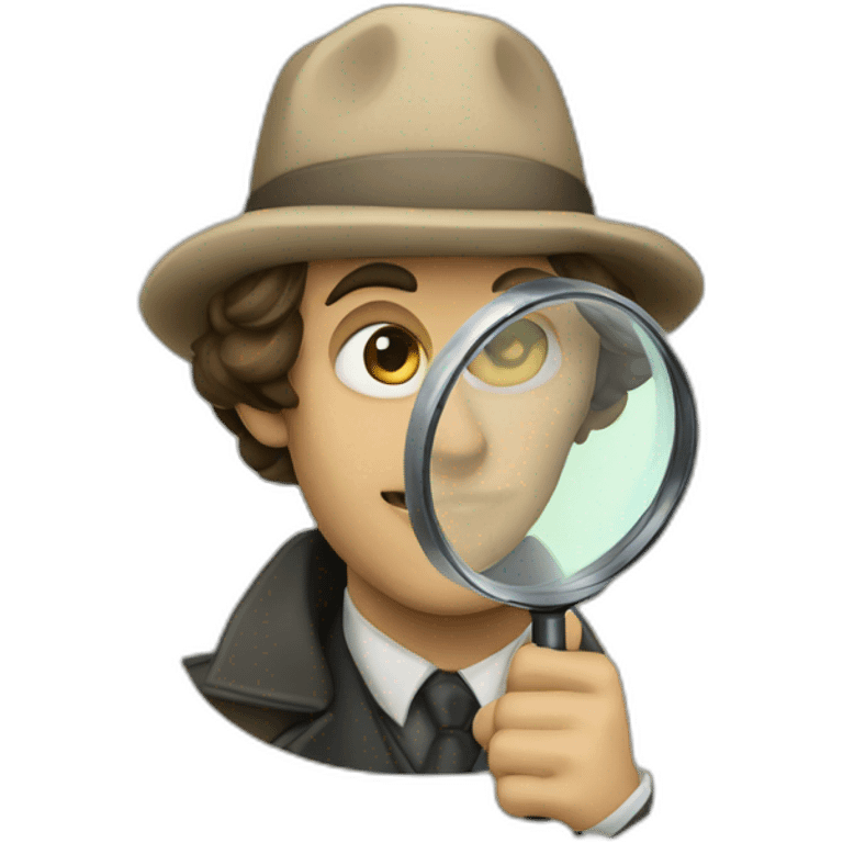 sherlock holmes with magnifying glass emoji