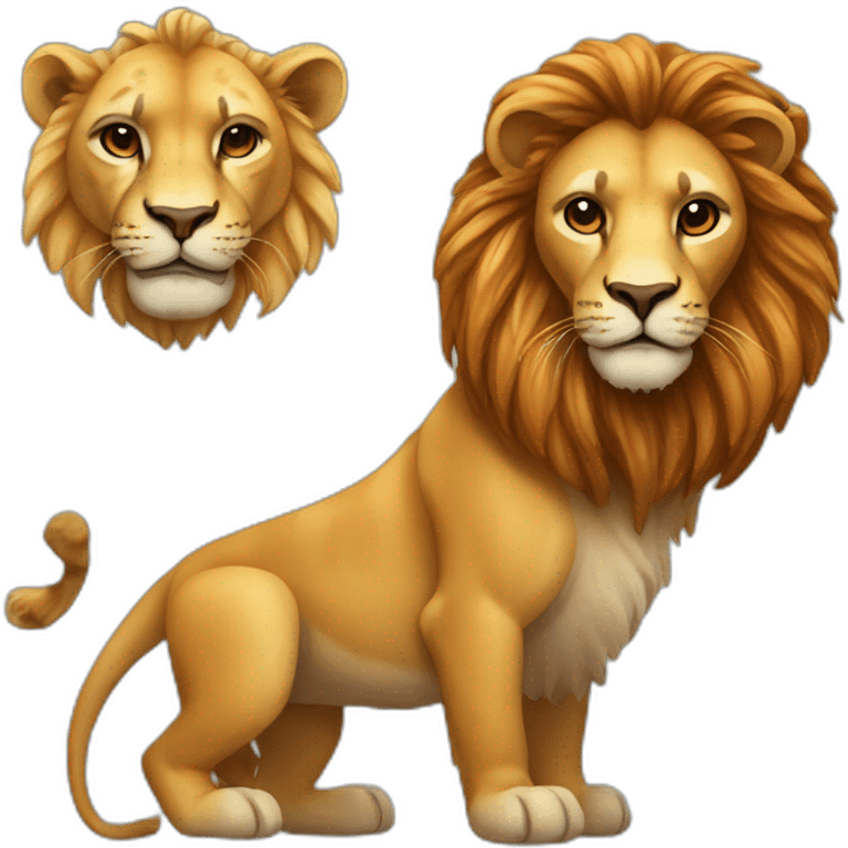 Leo and Scorpio animals emoji