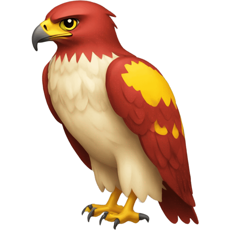 A Red And Yellow Hawk emoji