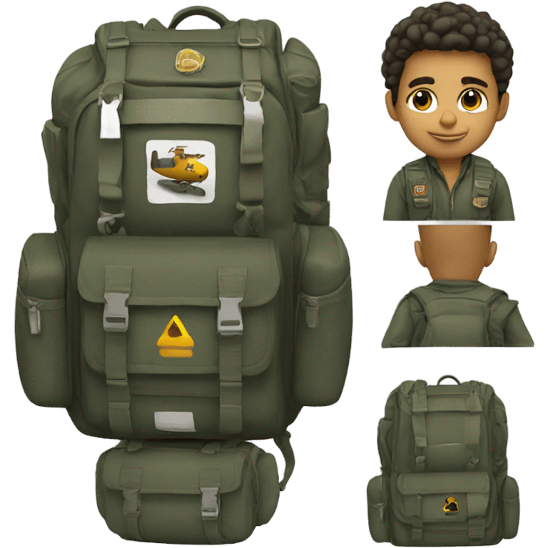 Pilot backpack emoji