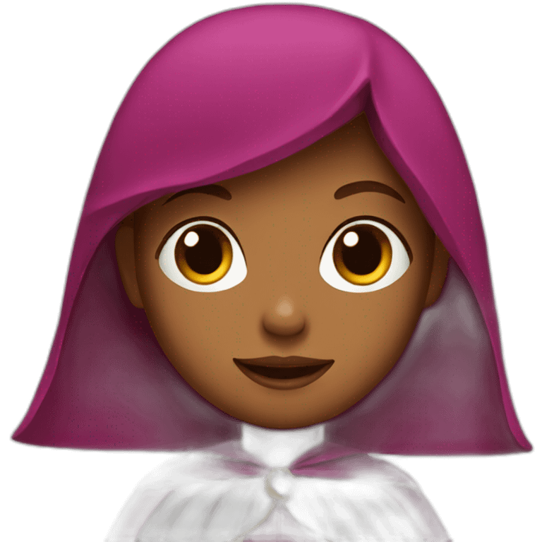 girl with cape emoji