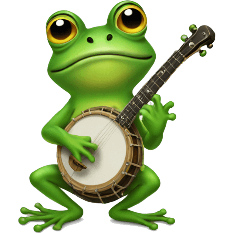 frog with banjo  emoji