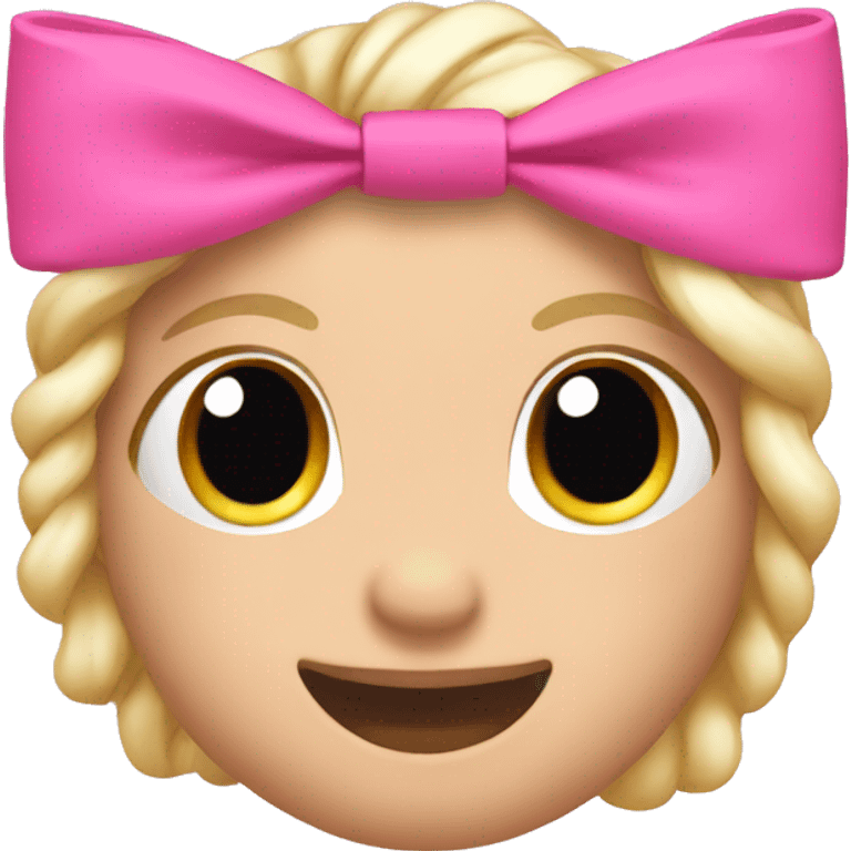 Pink airpodsmax with bows emoji