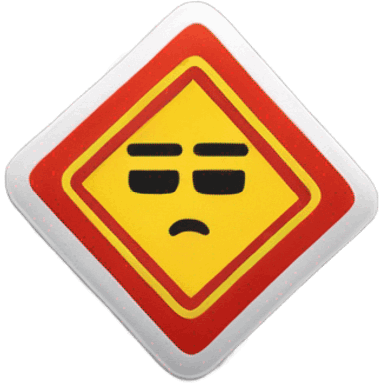 “Don’t crash out” sign emoji