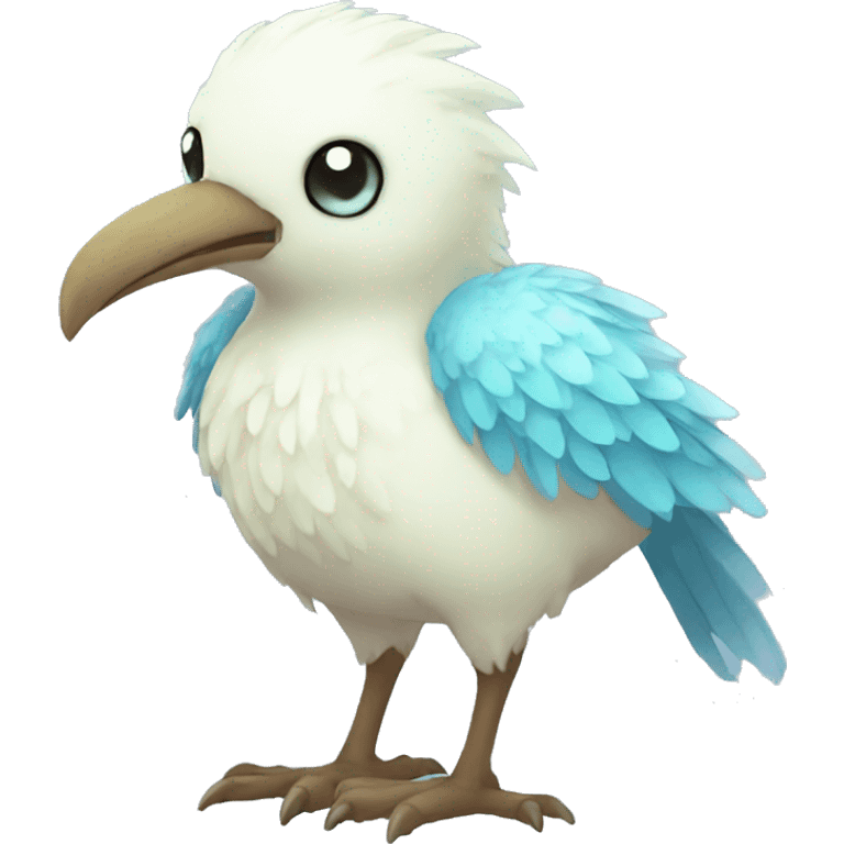 Fantasy ice bird Fakemon full body emoji