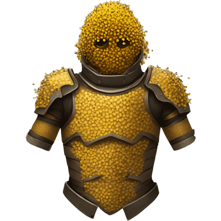 torso armor covered in bees emoji